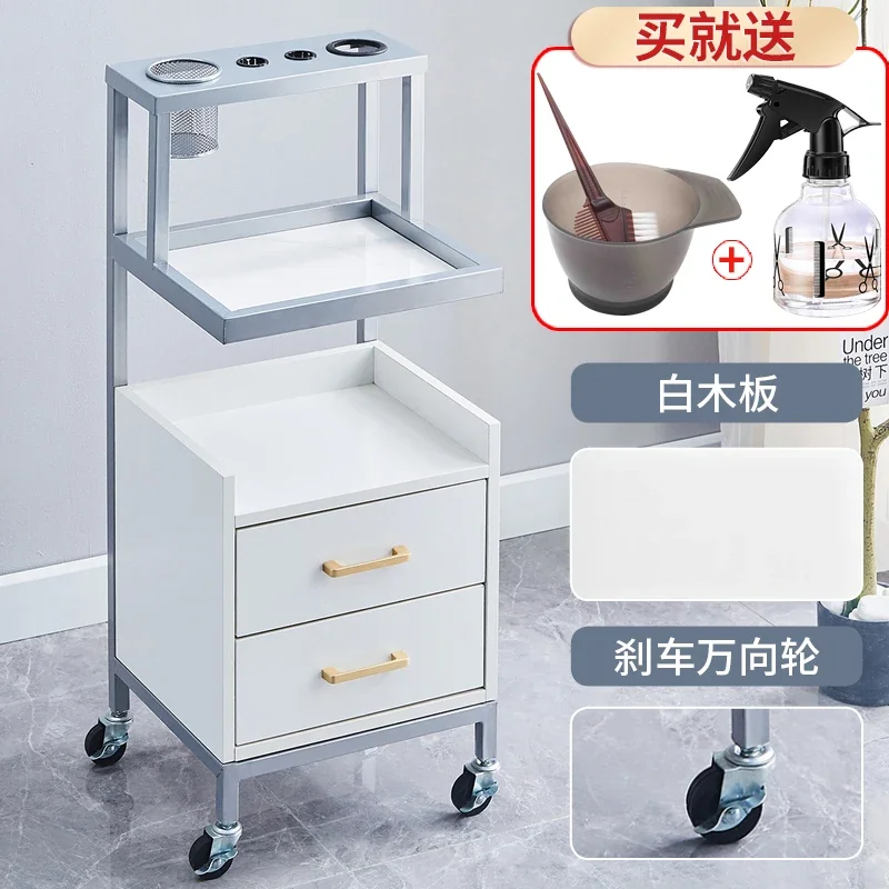 Portable Rolling Salon Trolley Aesthetic Nordic Golden Utility Organizer Cart With Wheels Werkzeugwagen Spa Furniture MQ50TC