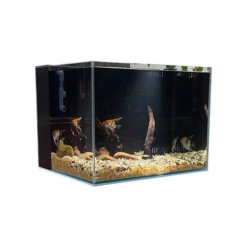 Small goldfish tank, stream tank, living room floor-to-ceiling household, aquarium, ultra-white glass fish tank