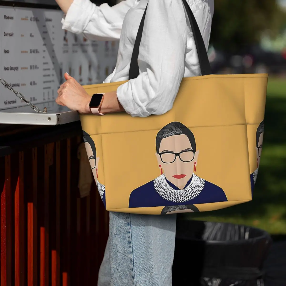 Пляжная большая сумка Ruth Bader Ginsburg, спортивная сумка для занятий йогой, большая большая сумка, женская дорожная сумка, сумка для фитнеса