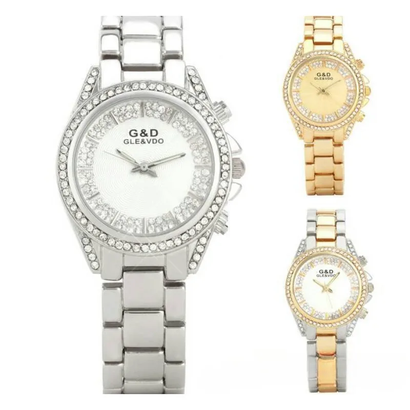 

Women's watches gold plated diamond explosions in Europe and Shi Ying women's watches.