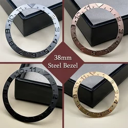 New Slope 38MM Steel Rose Gold Black Silver Matte Bezel Insert 12 Hours for MOD/Sub SKX007 Watch Accessories Ring