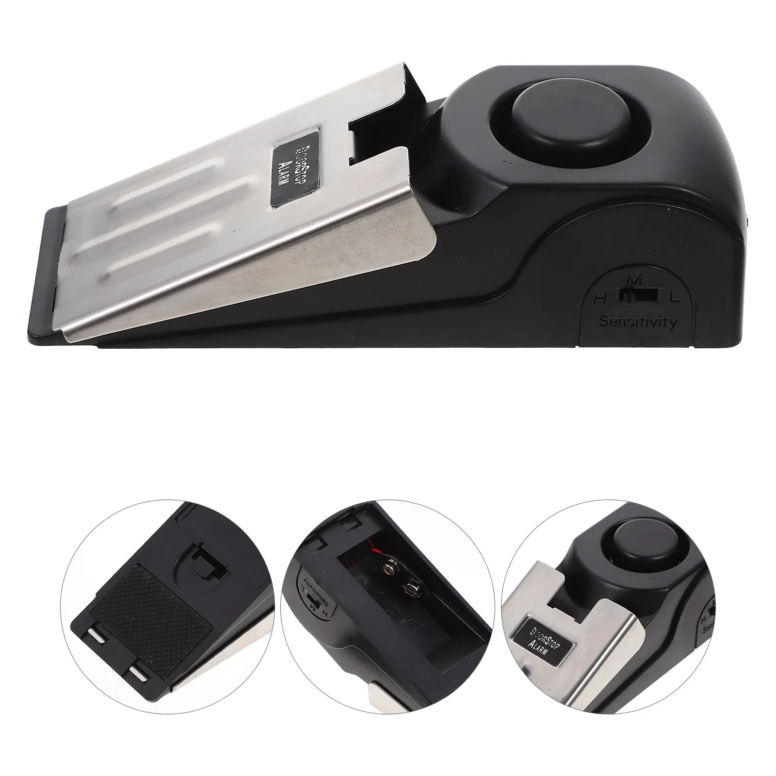 

Press Type Door Stopper with Alarm Design Anti Security Protection for Home and Family Safety Portable Door Stopping