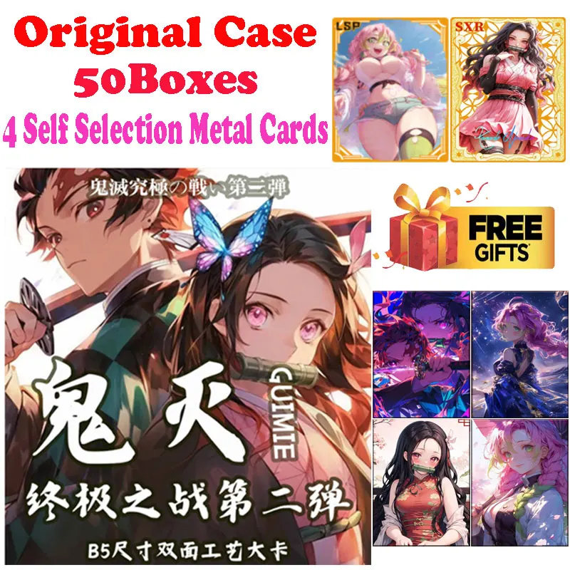 2024 Newest Case Wholesale Yijing B5 Size Demon Slayer Shinobu Japanese Anime Trading Mitsuri Tanjiro CCG TCG Hobbies Gift