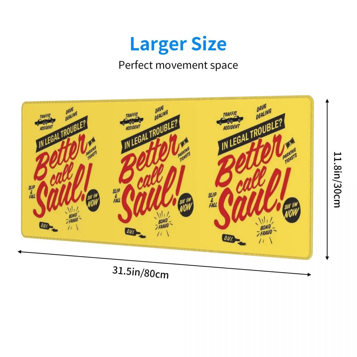 Large Mouse Pad Better Call Saul Saul Goodman Gamer PC Laptop Mats Keyboard Carpet Computer Gaming Office Accessories Desk Mat