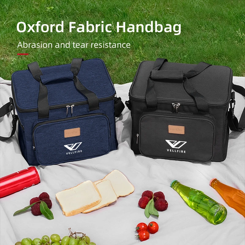 

Car Lunch Bag Large Capacity Thermal Insulation Box Work Picnic School For Toyota Vellfire CHR Corolla Yaris Aygo GT86 Prius