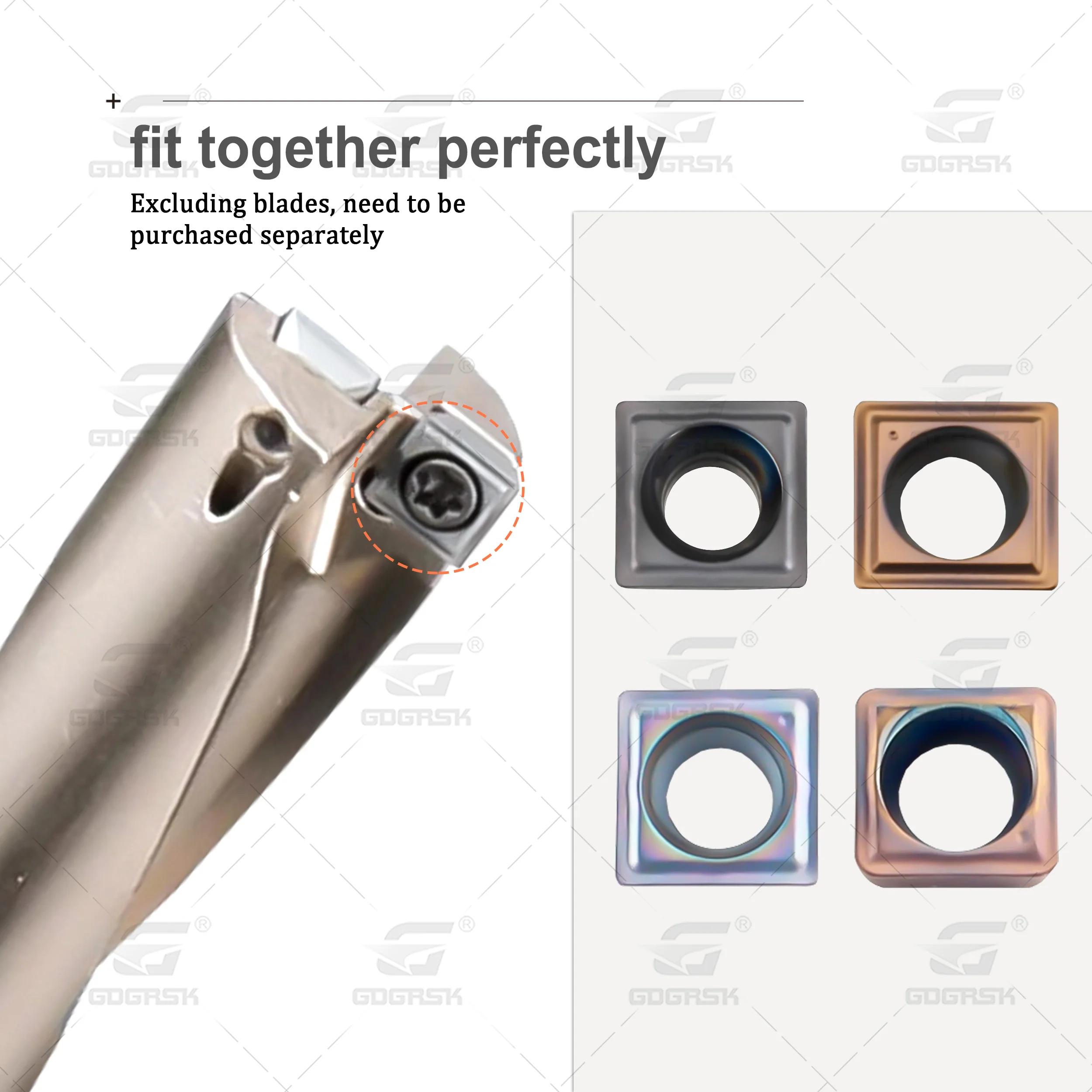 SO فتحة صغيرة U-الحفر C20-2D8-SO03 U-الحفر الحفر العنيف 2D 3D 4D 5D مخرطة باستخدام الحاسب الآلي شقة القاع الحفر السريع SOMT04 شفرة كربيد