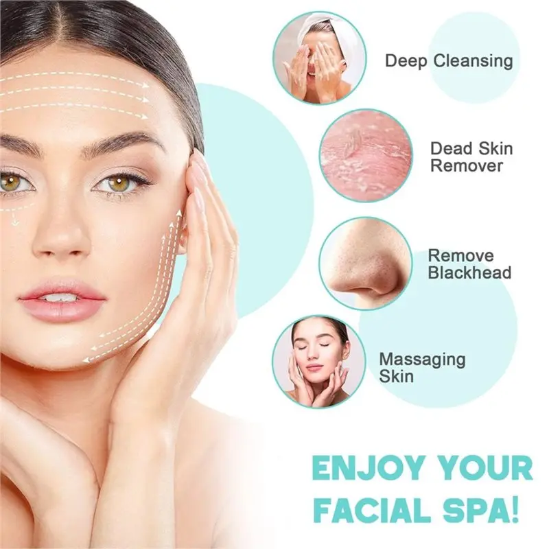 2025-Electric Facial Cleansing Brush Rechargeable Face Scrubber Exfoliating Skin Care Deep Cleaning Massage Tool - view 3