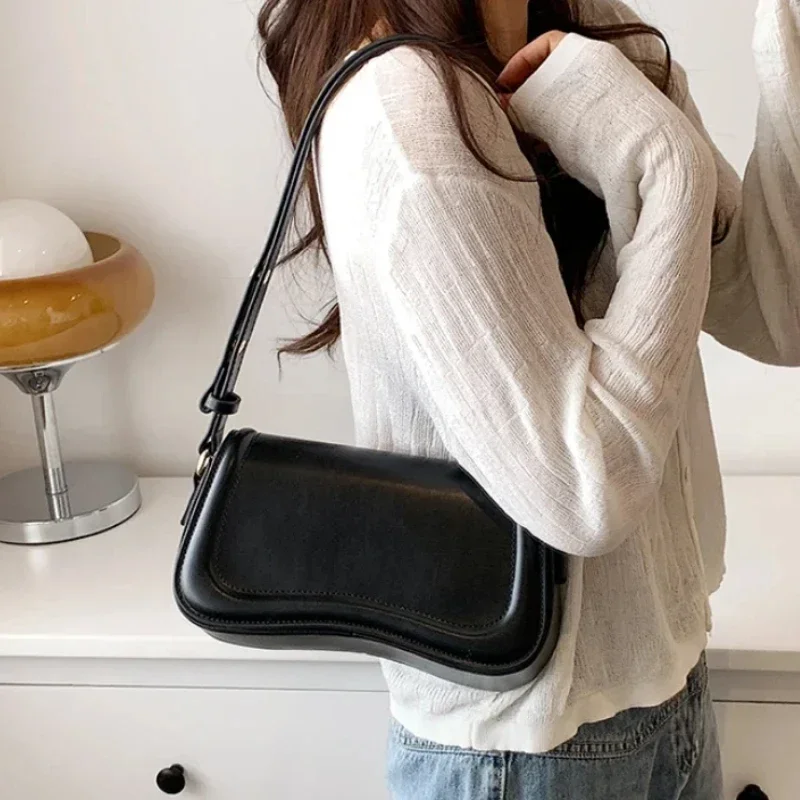 

2025 Summer Style Small Square Bag Luxury Unique Underarm Shoulder Bag for Women, Chic Minimalist Purse Korean Inspired Fashion​