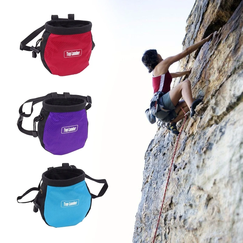 Magnesium Powder Bag Pockets, Rock Climbing Chalk Bag,Waterproof Dry Hand Powder BagPortable Outdoor Hiking Non-Slip Powder Bag