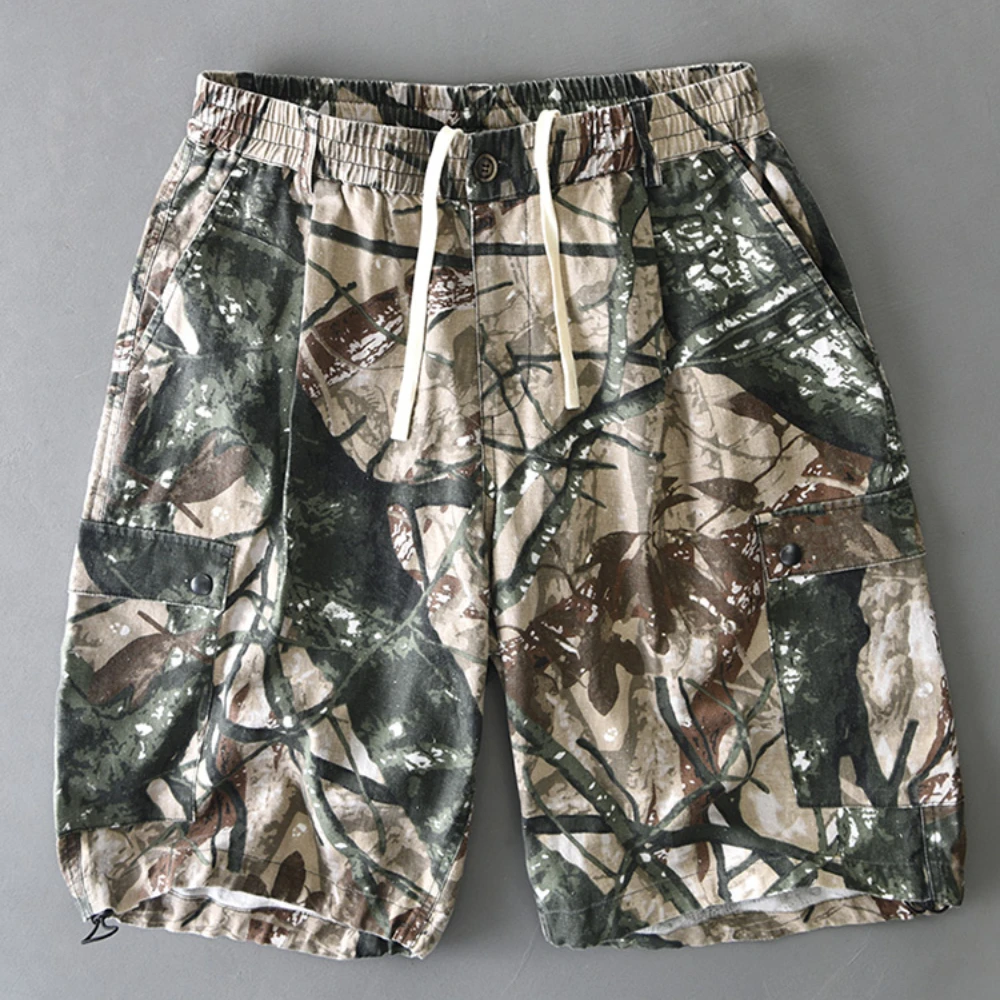 Beach Wind Summer To Do Old Loose Linen Overalls With Cotton And Hemp Five Quarter Pants