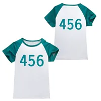New Kids Customized Calamari Games 2 Clothes T-shirt 456/001 Children Tracksuit Boys Girls Tops Carnival Party Halloween Costume