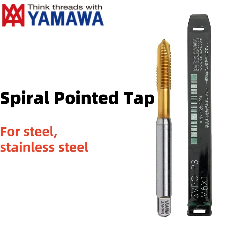 YAMAWA HSSE TIN Gecoate Spiraal Gecanneleerde Tap UNC UNF UNS 0-90 6-32 8-32 10-32 3/16 1/4 5/16 1/2 3/4 5/8 3/4 Schroefdraad Kranen 1 stks
