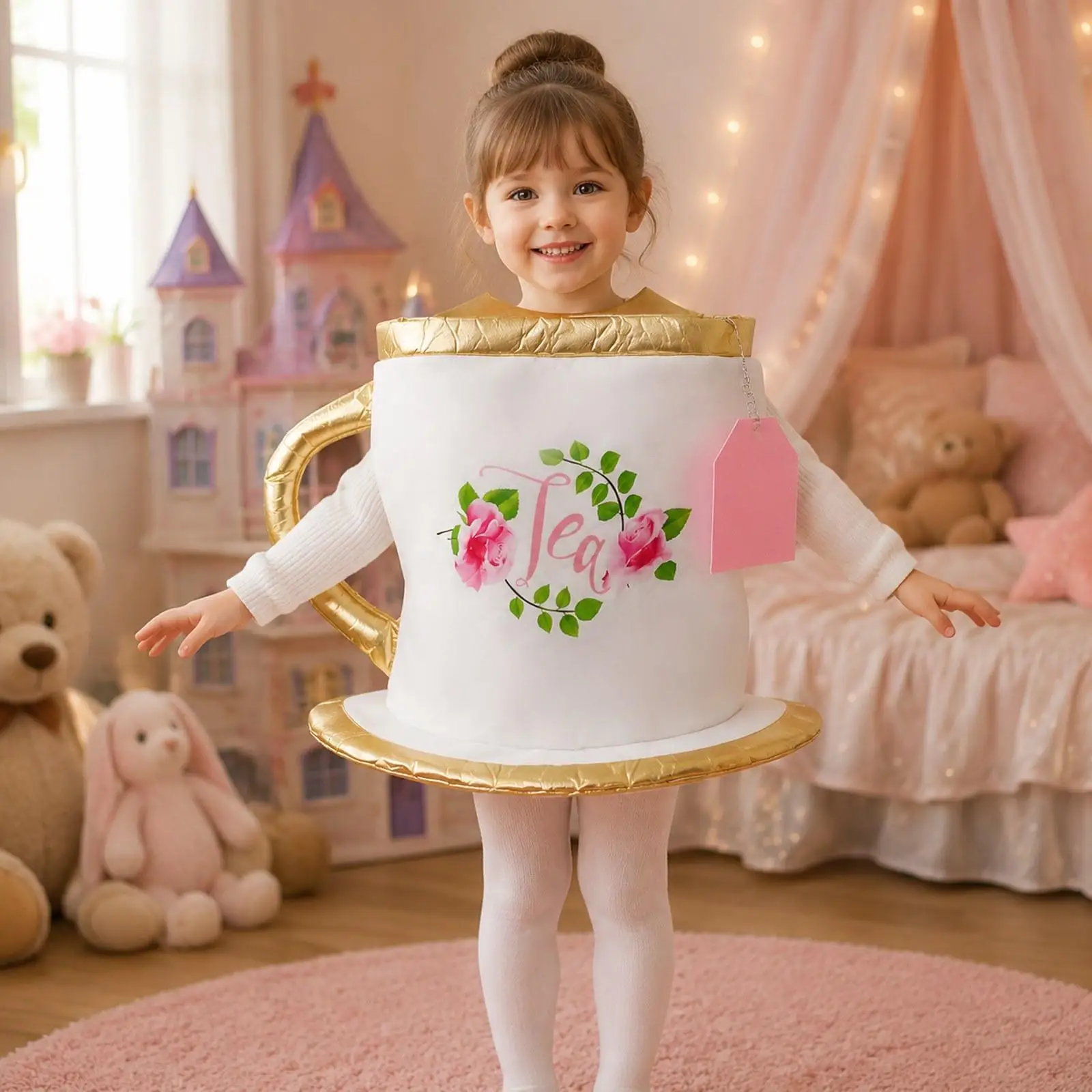 

Role Playing Party Halloween Costume, Party Cosplay Outfit, Tea Cup Costume for Kids Boys Girls