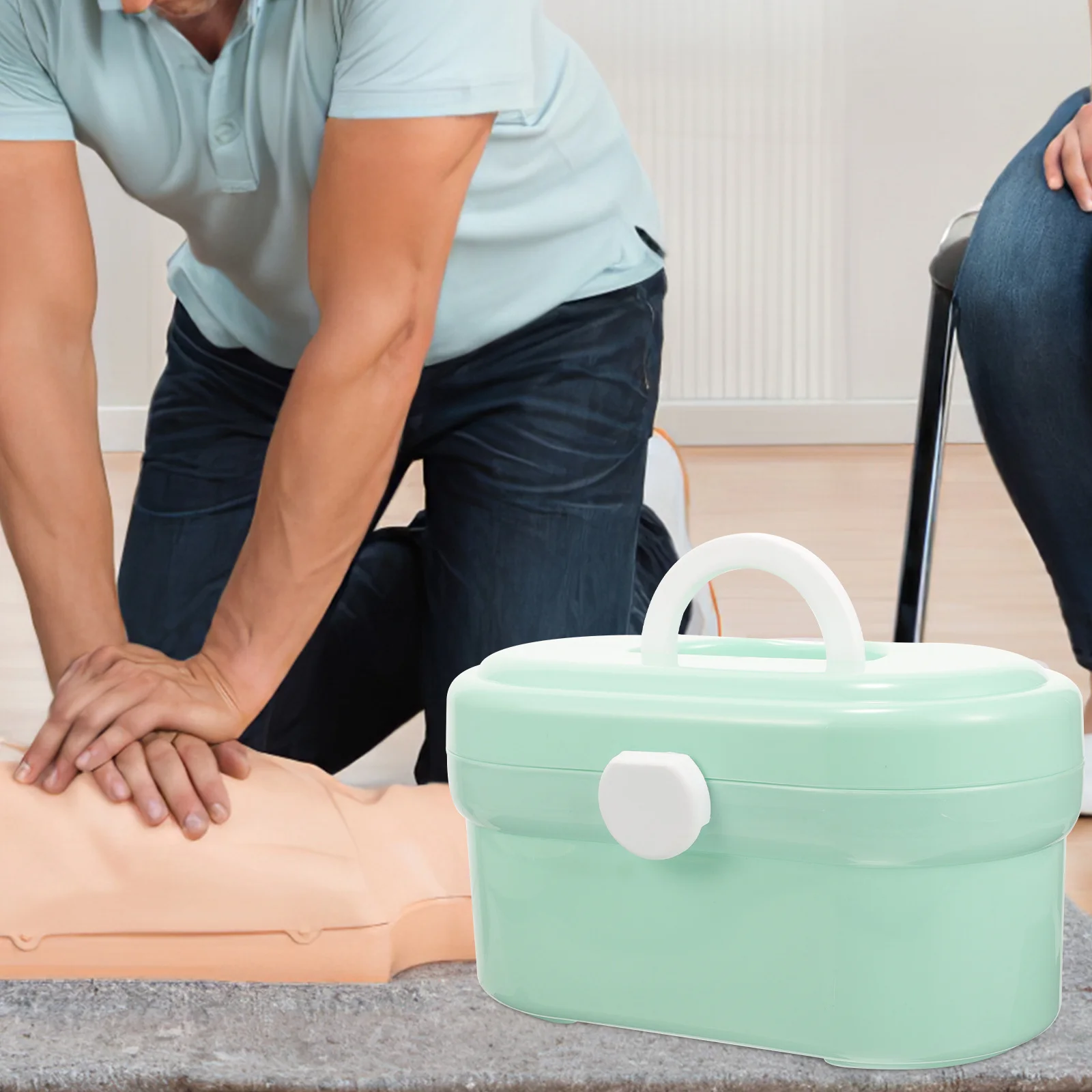 صندوق منظم محمول بطبقة مزدوجة متين وناعم وقوي وسعة كبيرة للمنزل في الهواء الطلق