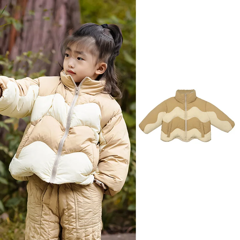 

Children's Down Jacket 2024 European and American Autumn and Winter New Duck Down Jacket for Boys and Girls Baby Warm Tops