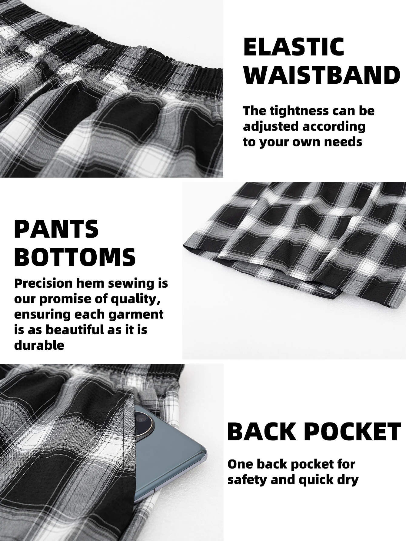 Men's Casual Lightweight Breathable Shorts Outdoor Hiking and Sports Spring&Summer Quick Dry Pants with Pockets 24H shipped