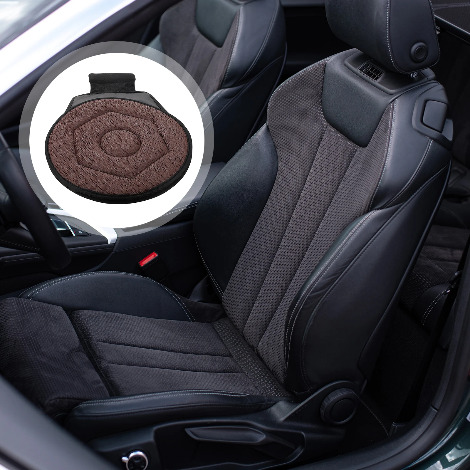 

Multi-Function 360 Rotating Car Seat Cushion Breathable Support Cushion Comfortable Pad for Elderly Adults Vehicle