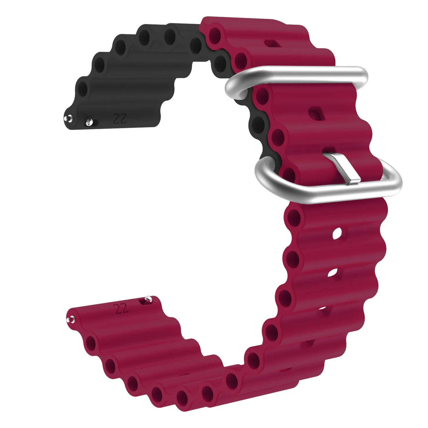 

22MM 20MM Silicone Ocean Strap for HUAWEI WATCH GT 4 Pro 46mm Band GT 3 SE 2 42mm HONOR Magic Watch4 GS 3 Pro Man Woman Bracelet