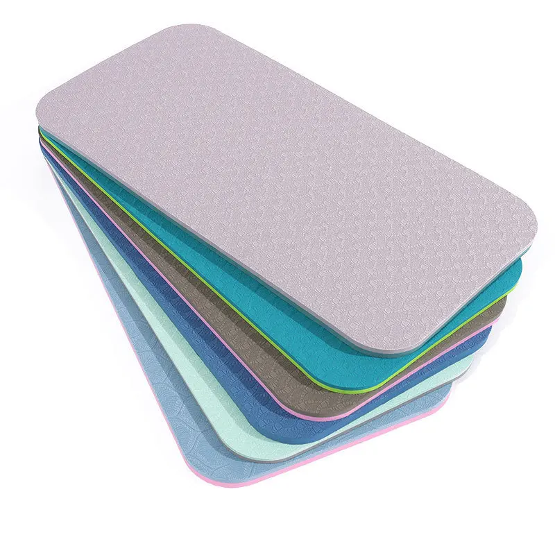 حصيرة اليوغا المنزلية اللياقة البدنية لوحة دعم ممارسة حصيرة tpe سماكة الرياضة المضادة للانزلاق الركبة الركوع حصيرة