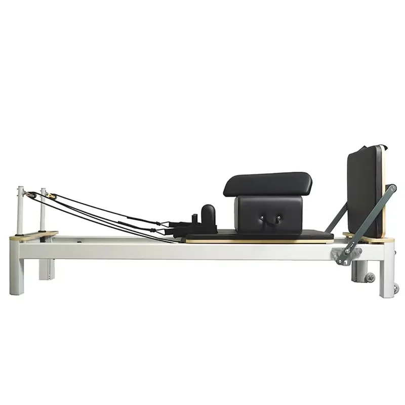 Commercial Aluminum Pilates Reformer Adjustable Spring Resistance Pilates Core Bed for Yoga Studio Custom Color Leather