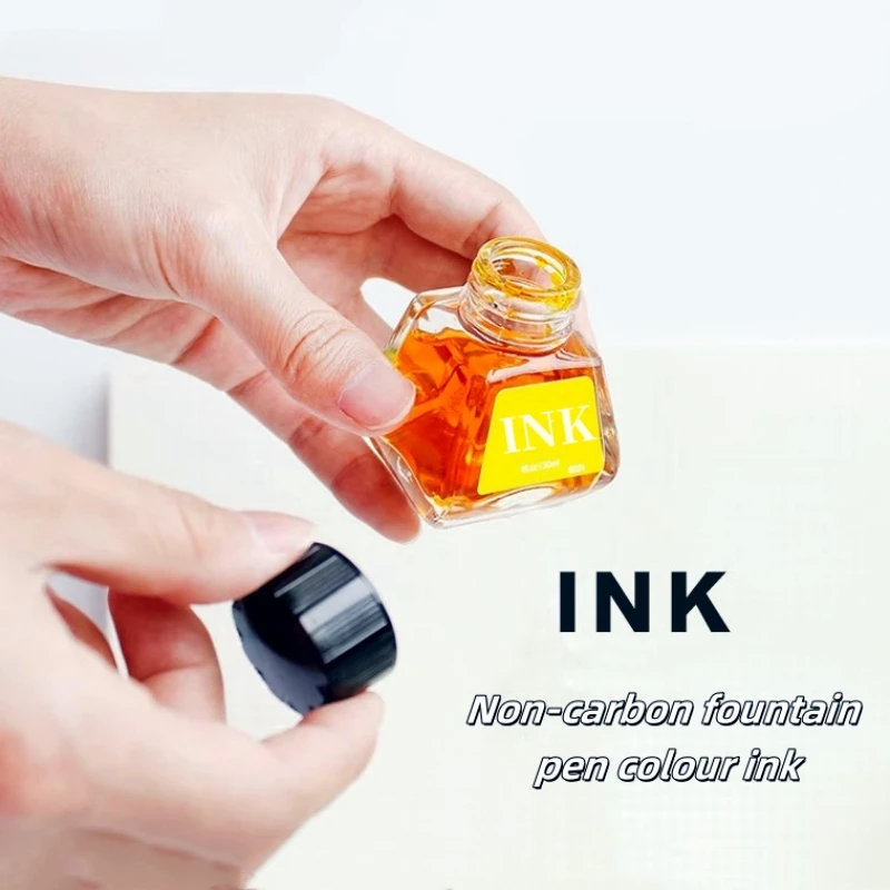 30cc Drawink Ink 16 Colours Ink Dye Type Non-Carbon Non-Clogging Fountain Pen Ink Coloured Ink Fountain Pen Light Colour Ink