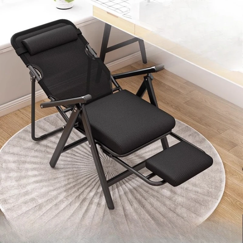 

Складное кресло-шезлонг для офисного отдыха, многофункциональное кресло-реклайнер с регулируемой спинкой, компактный диван-кровать для общежития, для использования у компьютера