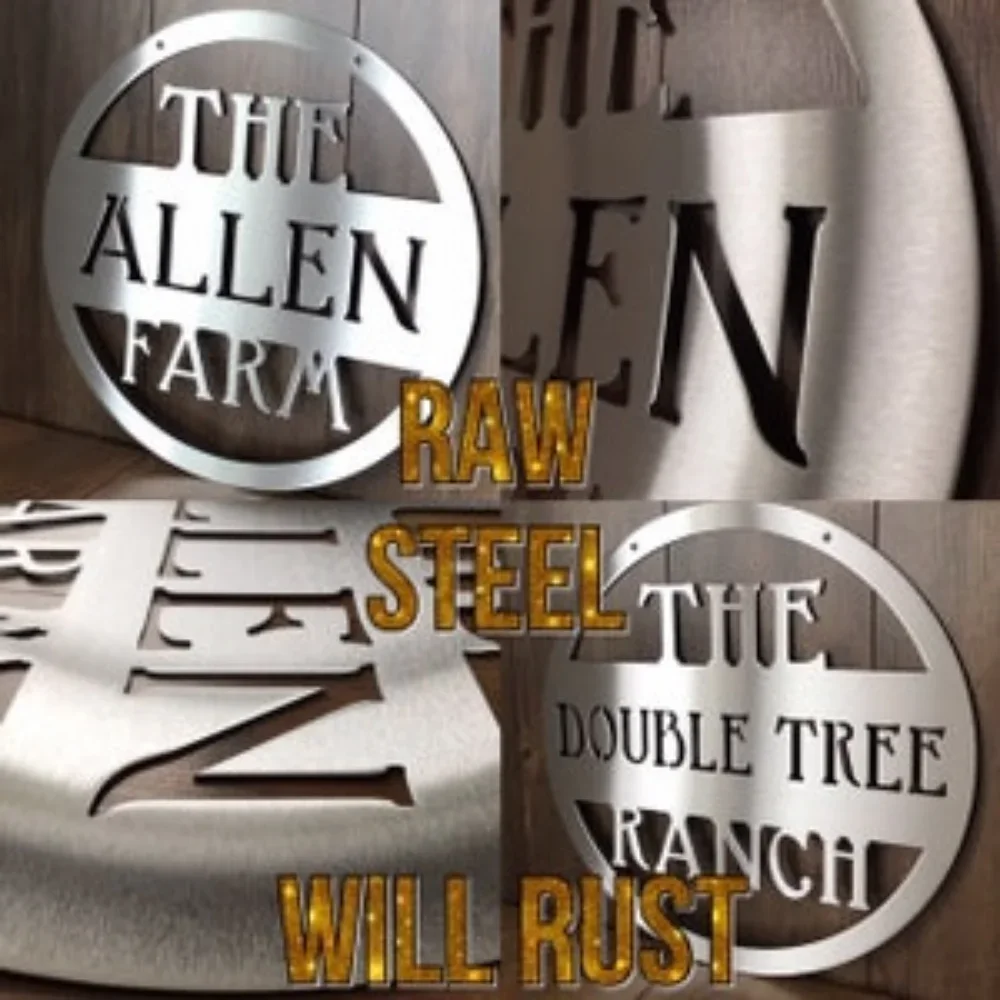 

Personalized Metal Sign for Custom Outdoor Family Name with Last Name forWall Decor as Customized Halloween Decoration christmas