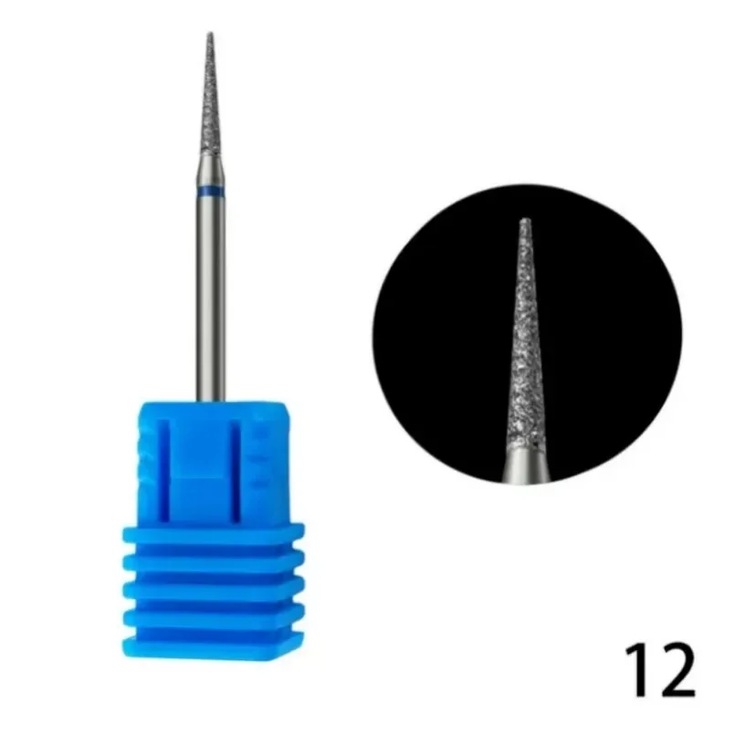 Diamond Nail Drill Bit Set, Fresas Elétricas para Manicure, Cutícula Limpa, Acessórios de Broca, 1 Pc