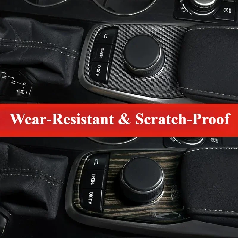 Gear‑Shift Cup‑Holder Trim Precise Fit Car Accessories For Lexus RX300/RX200t/RX450h 2016-2022 Wood‑Grain Center‑Console Panel