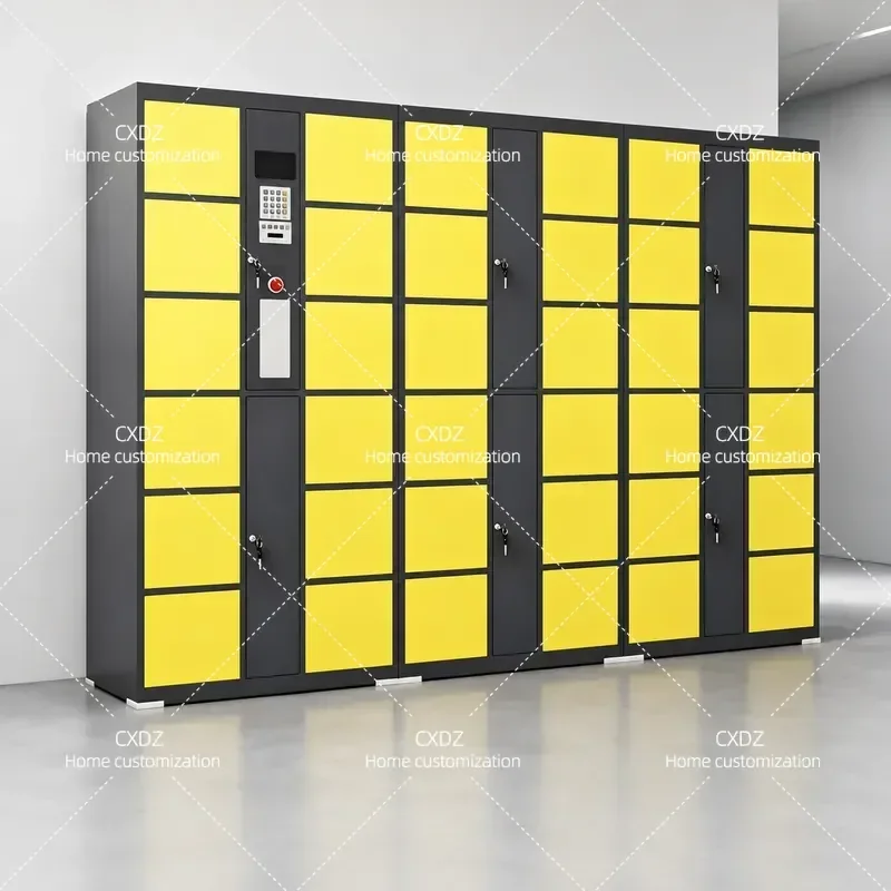 Smart Storage Cabinet with Facial Recognition Fingerprint Barcode Swipe and WeChat Payment for Supermarket Shopping Mall and