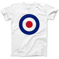 RAF Roundel Mod Target T-Shirt 100% Premium Cotton The Who Small Faces