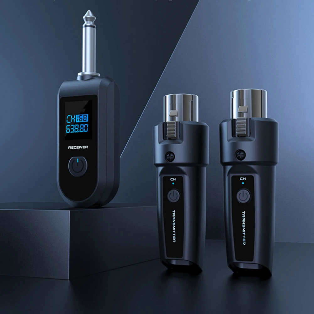 

1Set Professional Wireless Guitar XLR Transmitter And Receiver Wireless Mic System For BETA58 E945 Mic Audio Mixer PA 12*17*3cm