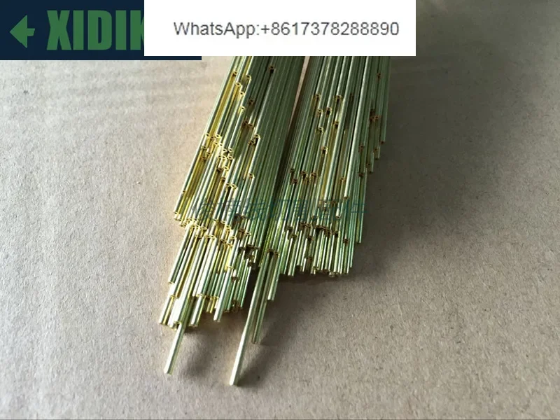 Perforated electromechanical tube, fine hole discharge copper tube, punching machine brass tube 1.1-3 400 length