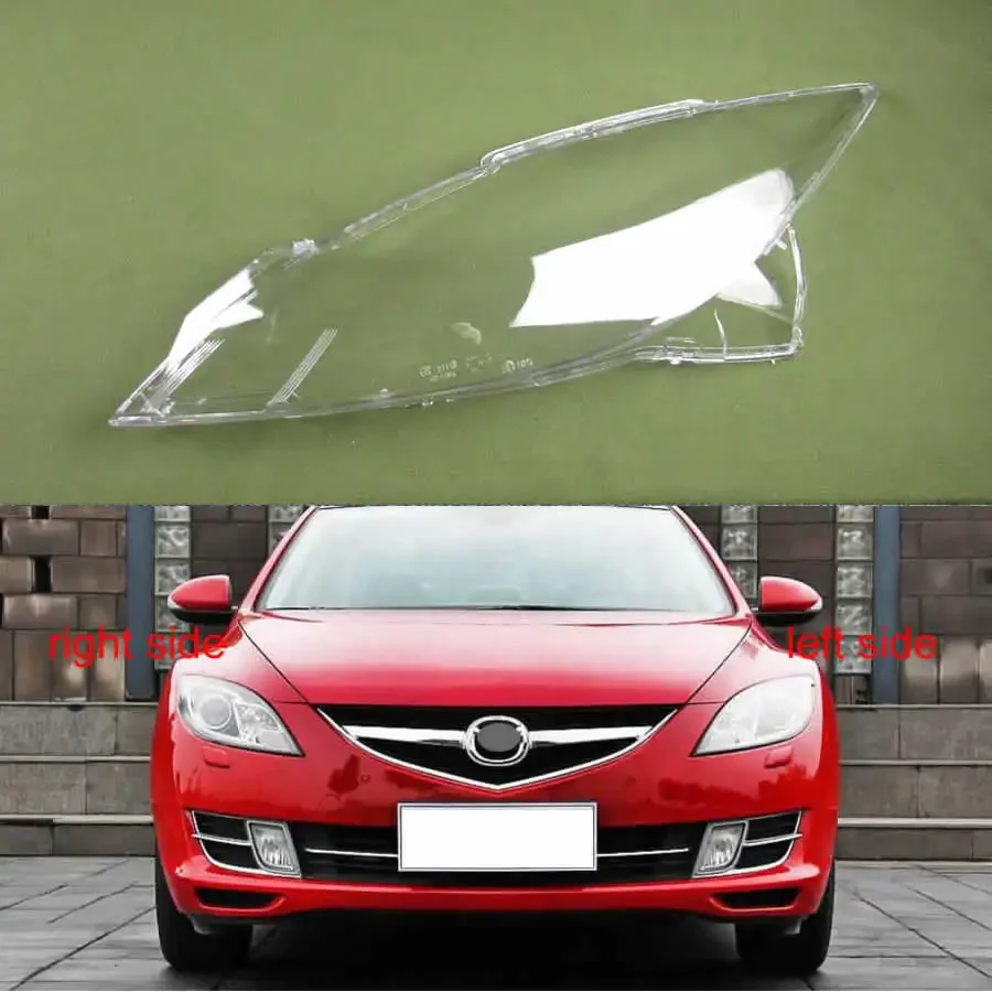 

For Mazda 6 M6 2009 - 2015 Sedan 4Dr Headlamps Transparent Mask Lampshade Lamp Shell Masks Headlight Cover Lens Plexiglass