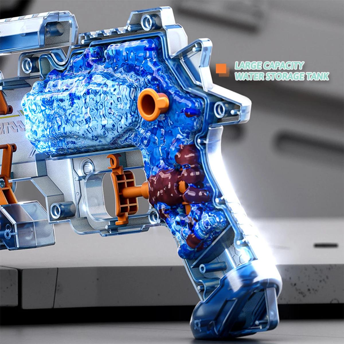 新しい水鉄砲手動プッシュタイプ長距離連続水鉄砲子供の夏のビーチプール屋外戦闘ゲーム水スプレーガンのおもちゃ