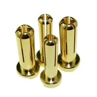 10pcs Amass 4/5mm Bullet Banana Plug Connector Male Female for RC Battery Part Gold Plated