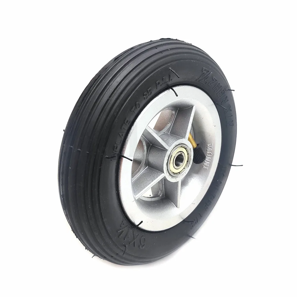 6x1 1/4 Pneumatic Wheel Tyre 6*1 1/4 Inflation Tire for 6 Inch Wheelchair Mini Electric Scooter Accessories