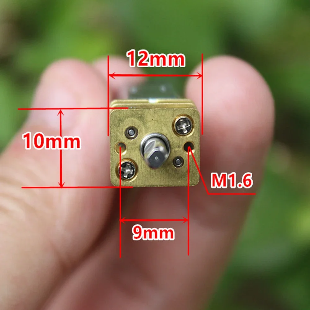 DC 3V-6V 31RPM Slow Speed Mini N30 Gear MotorFull Metal Gearbox Gear Reduction Motor Robot Car Model Recuder Motor