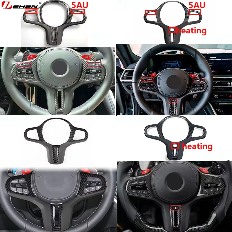 

Карбоновая накладка на руль для BMW 2, 3, 4 серии, Z4, M3, M4, G20, G21, G22, G23, G24, ID7, ID8, 2021-2024 гг., декоративная отделка интерьера