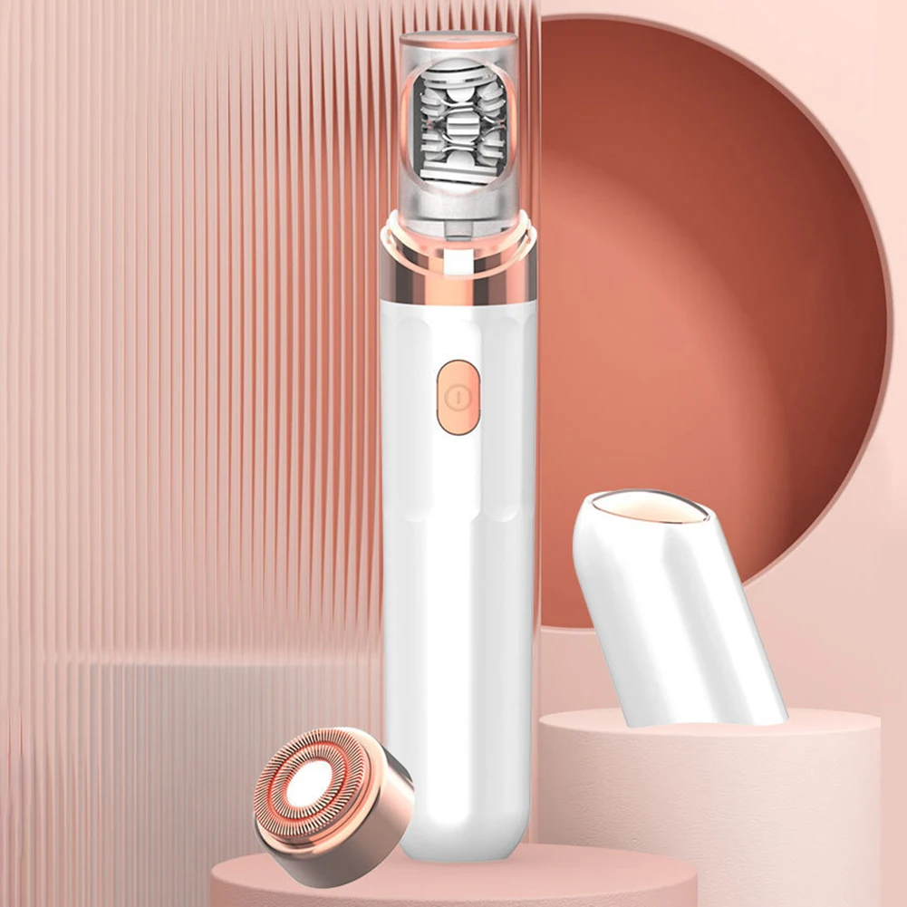 

Electric Women Wireless Face Shaver Rechargeable Painless Facial Hair Epilator Portable Travel Size for Face Armpit Arm Back Leg