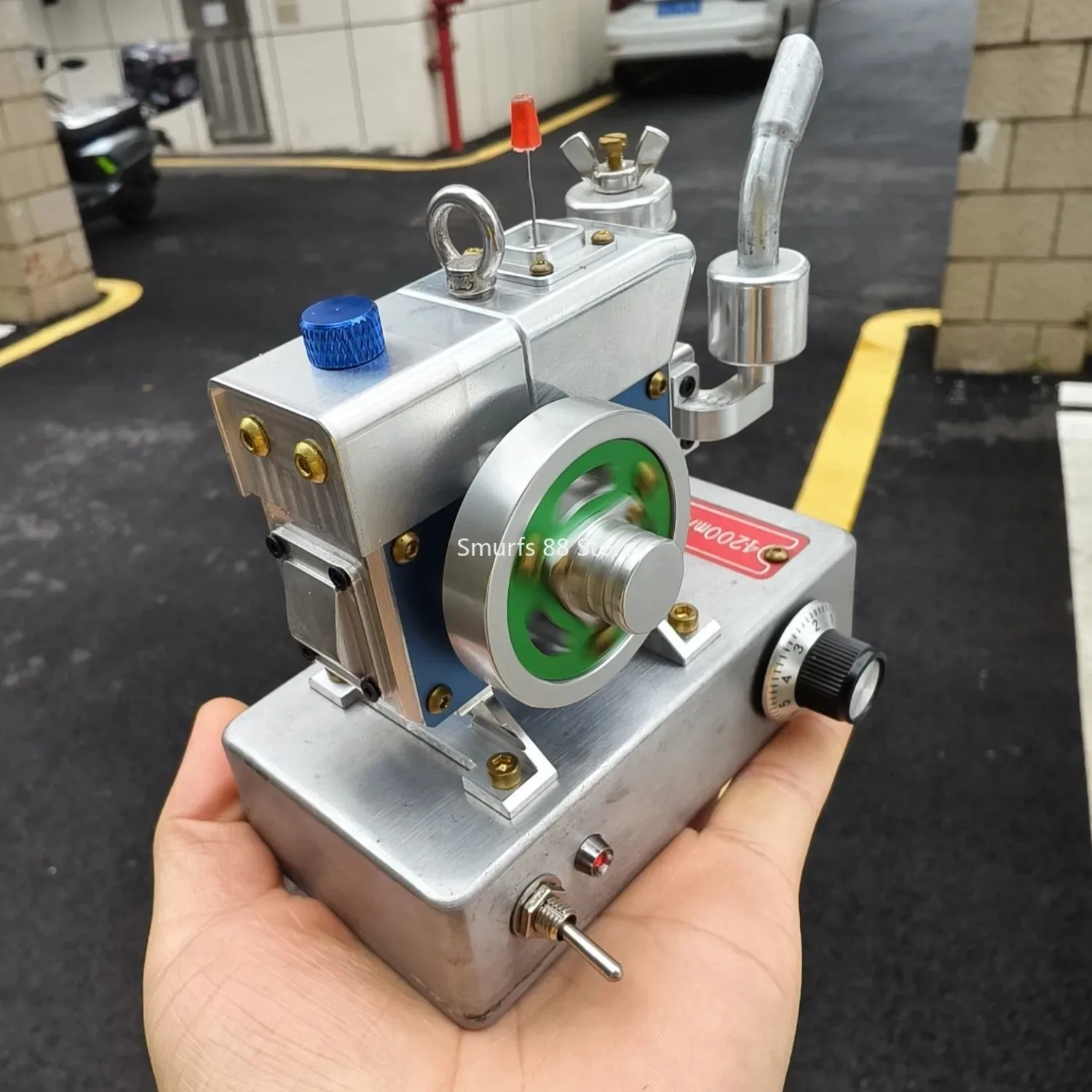 Diesel Engine Model Full Metal Diesel Engine Model One-button Start Typec Charging Desktop Ornaments Toys