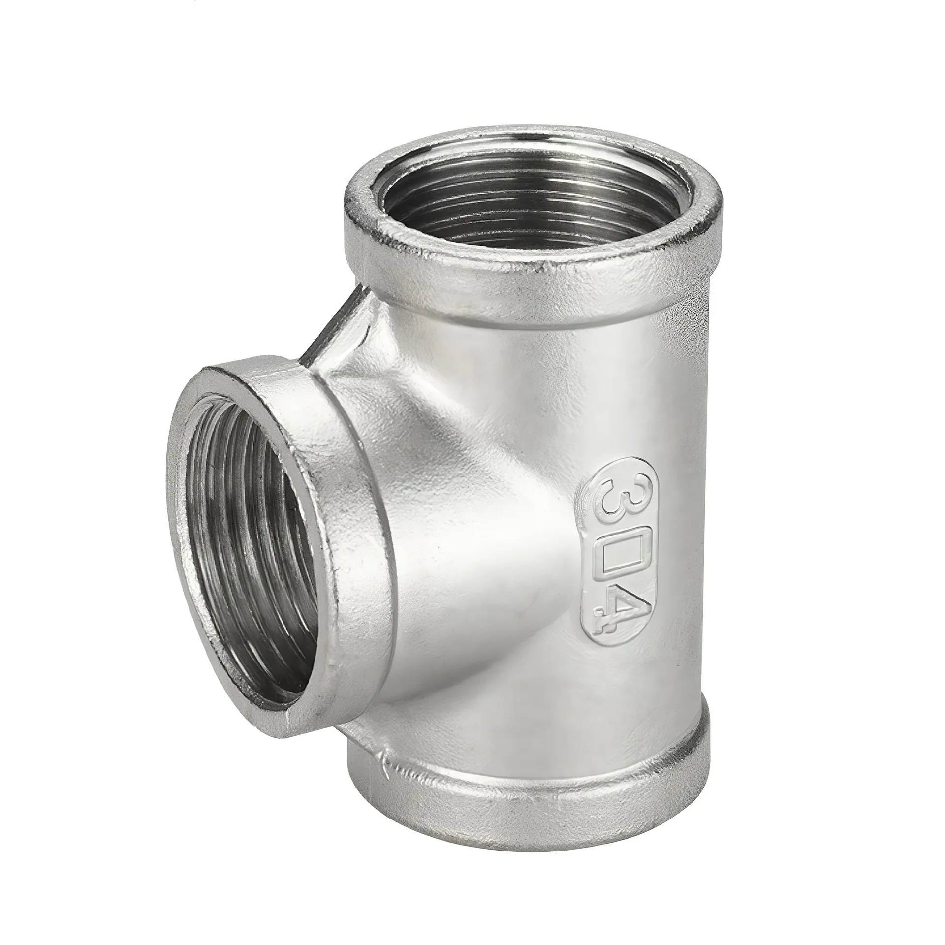 304/316L Stainless Steel Equal Reducing Tee BW Press ASTM EN Standard for Industry Gas Oil Water Sanitary Pipes Connection Tee
