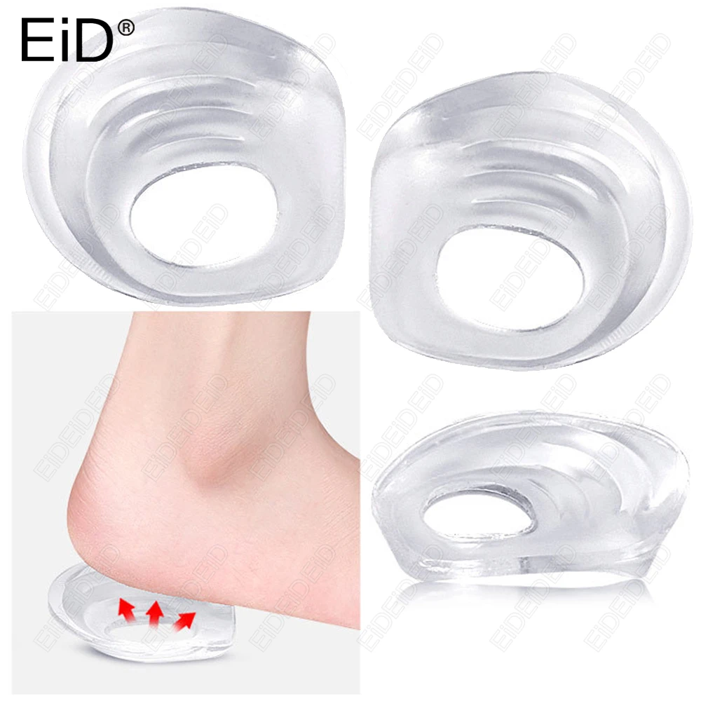 Orthopedic Silicone Gel Insoles Heel Pad for XO Legs Varus Correct Plantar Fasciitis Pain Relief Foot Care Insert Insoles Pads