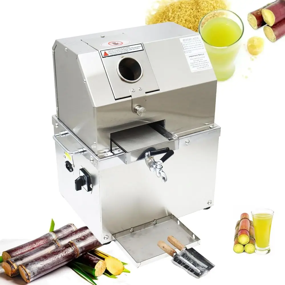 

Electric Sugarcane Juicer, Sugar Cane PrExtractor, StainlSteel 3 Rollers, Detachable Top Cover, Sugarcane Juice Squeezing hine o