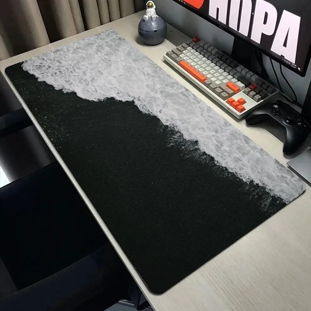 Tide landschap Muismat XL Grote computeraccessoires Kantoorspel Tafelmatten XXL Antislip gamingtoetsenbord Muismatten Bureaupads