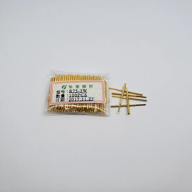 

100 шт. R75-1S/2S/3S/1W/2W/3W длина гнезда для зонда 26,5 мм тестовая игольная втулка внешняя пружина тестовый щуп гнездо предварительно смонтированный инструмент