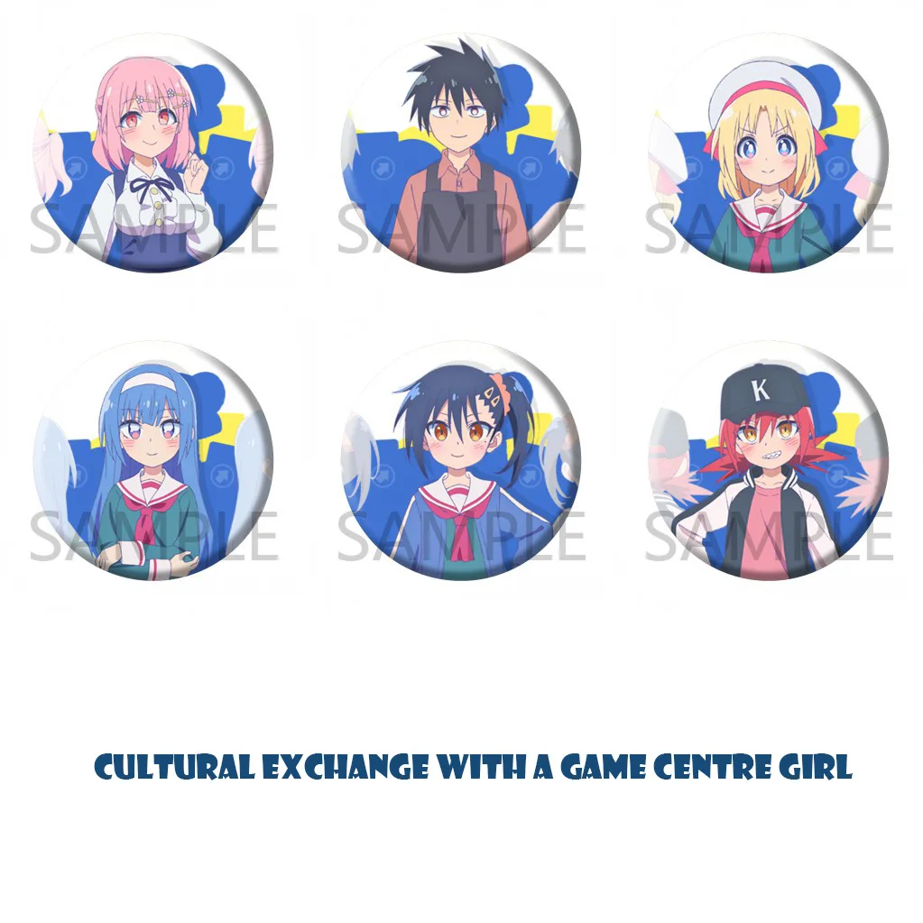 

Anime Cultural Exchange With A Game Centre Girl Pins Lily Baker Kusakabe Renji Badge Cosplay Cartoon Itabag Bedge Brooch DADGE