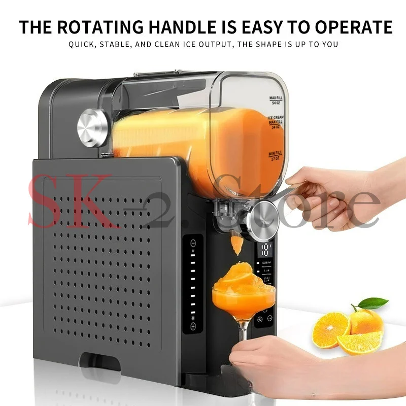 Multifunctional Automatic Kitchen Smoothie Machine Ice Maker Home Ice Cream Machine Beverage Snow Smoothie Machine