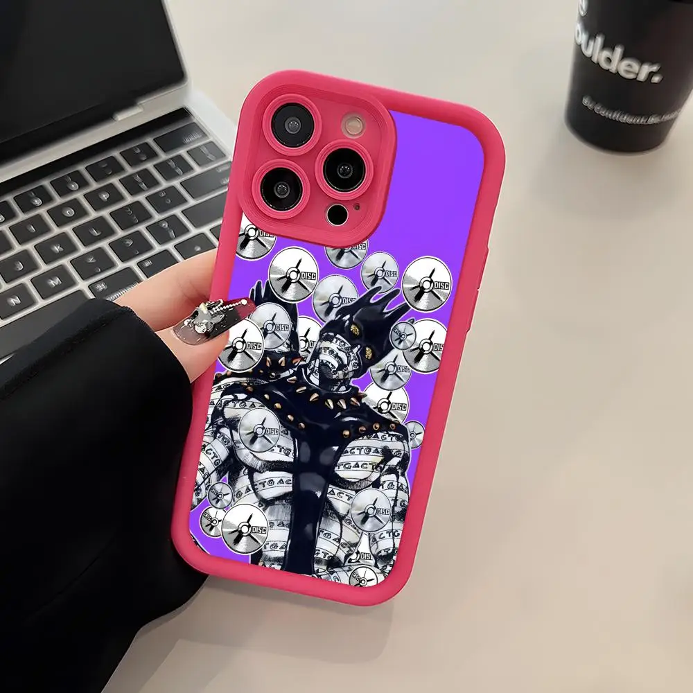 Funda de Teléfono Anime JOJO Serpiente Blanca para iPhone 17 16 15 14 13 12 11 Air Pro Max Plus, TPU Grueso, Colorida, de Lujo