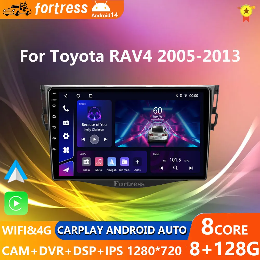 

4G Octa Core Android Autoradio for Toyota RAV4 Rav 4 2006-2012 multimedia player Car radio GPS Stereo Auto Carplay 7862 HeadUnit